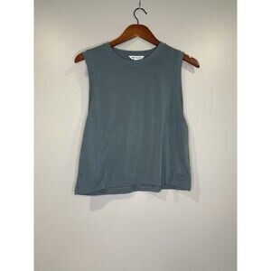 Athleta Women's Dark Teal Racerback Tank Top Athletic Activewear Workout Med Gym